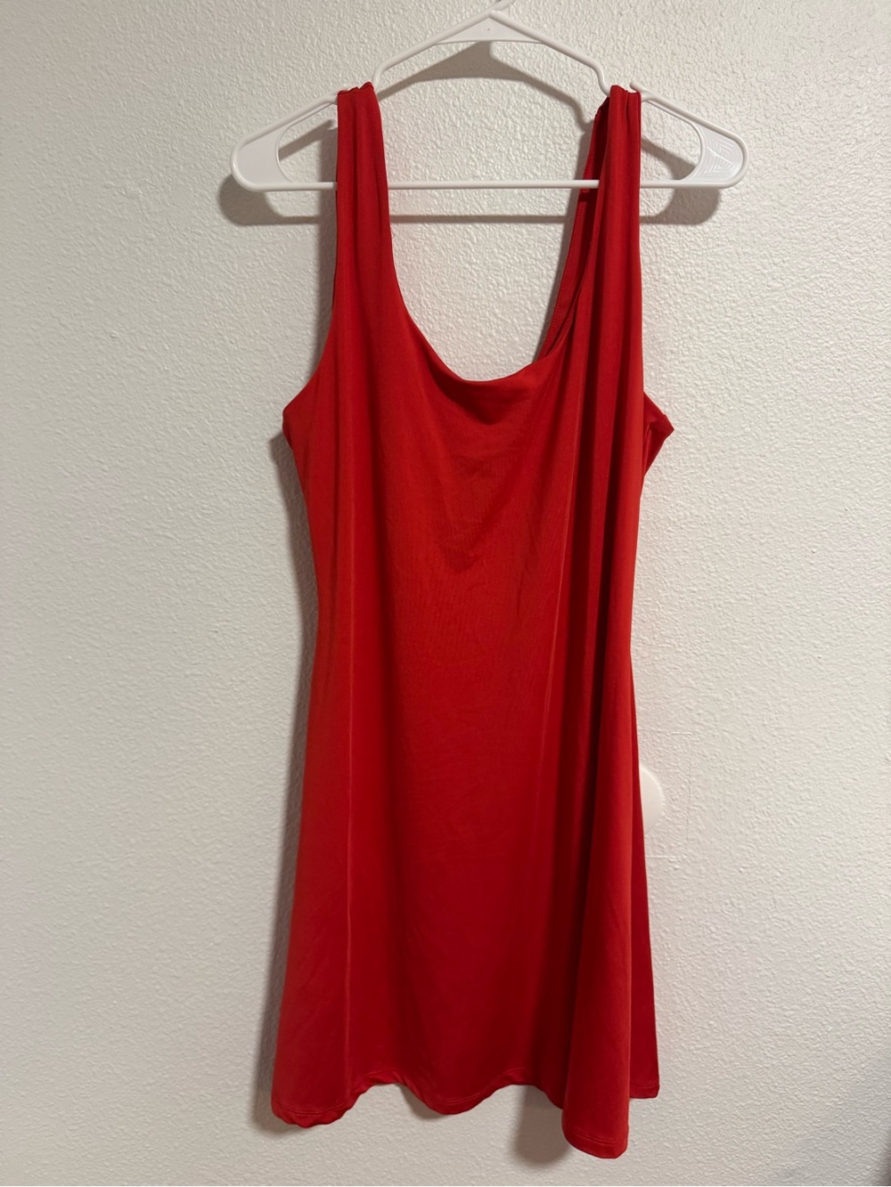 H&M Red Scoop-Neck Sleeveless Mini Dress